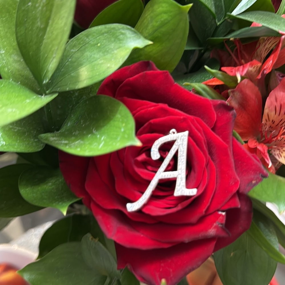 Sterling Silver Initial 'A' Pendant